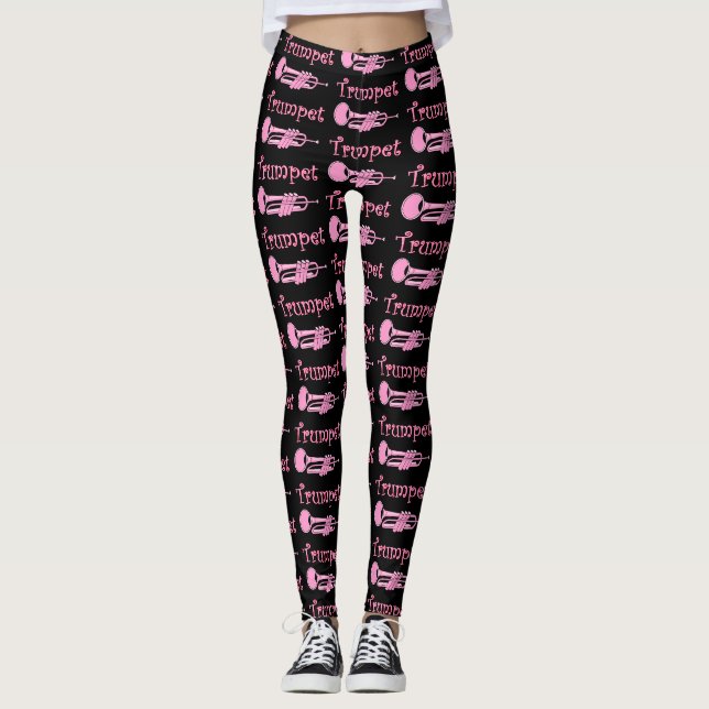 Pink Trumpet Leggings (Front)