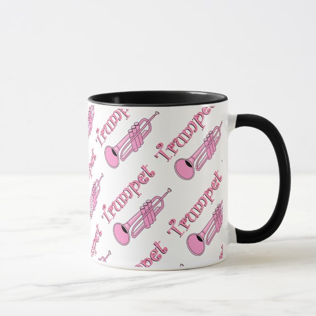 Pink Trumpet Mug (Right)