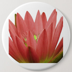 Pink Tulip 6 Inch Round Button