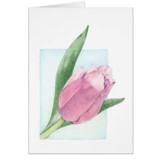 Pink Tulip Card