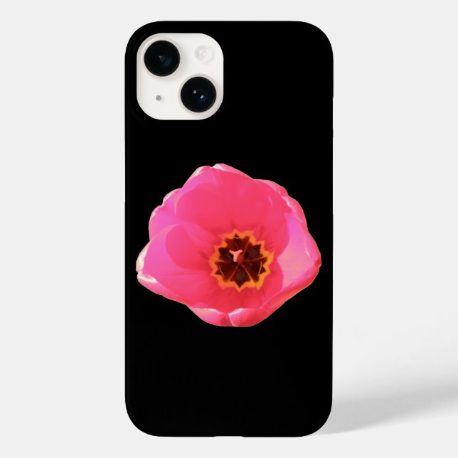 Pink Tulip Case-Mate iPhone Case (Back)