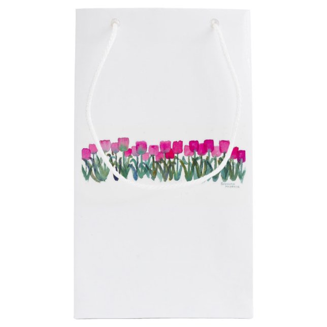 Pink Tulip Grove Gift Bag (Back)