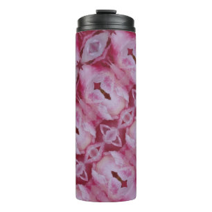 Pink Tulip Ikat 4 Thermal Tumbler