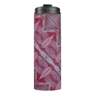 Pink Tulip Ikat As Well Thermal Tumbler