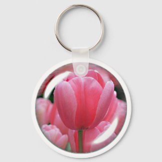 Pink Tulip Keychain