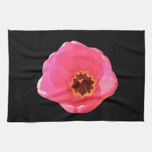 Pink Tulip Kitchen Towel