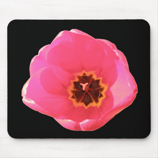 Pink Tulip Mousepad (Front)