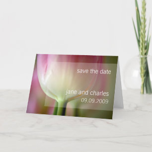 Pink Tulip • Save the Date Card