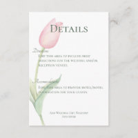 Pink Tulip Solo Wedding Details