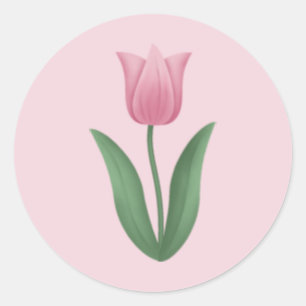 Pink Tulip Stickers