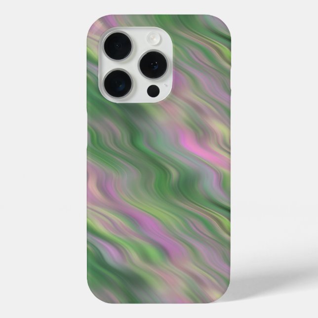 Pink Tulip Wavy Texture Case-Mate iPhone Case (Back)
