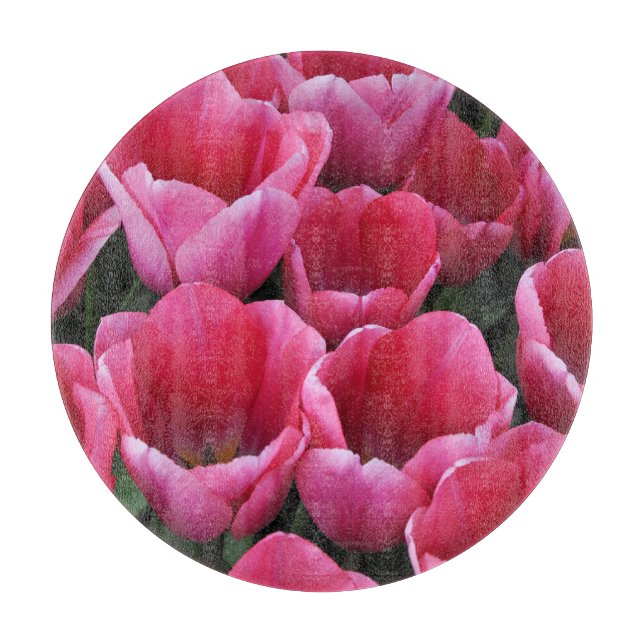 Pink tulips beauty        cutting board (Front)