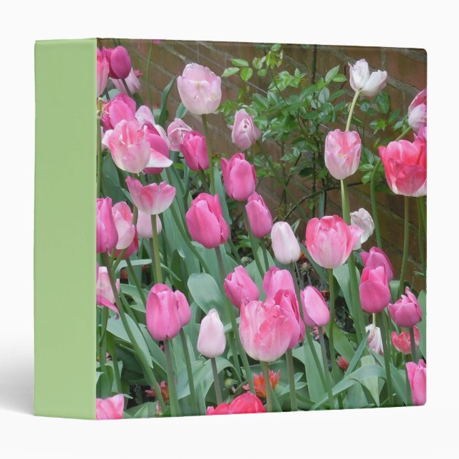 Pink Tulips Binder (Front/Spine)