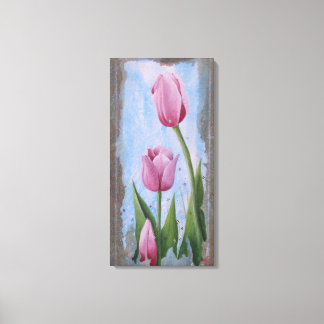 Pink Tulips  Canvas Print