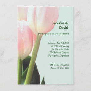 Pink Tulips Engagement Announcement