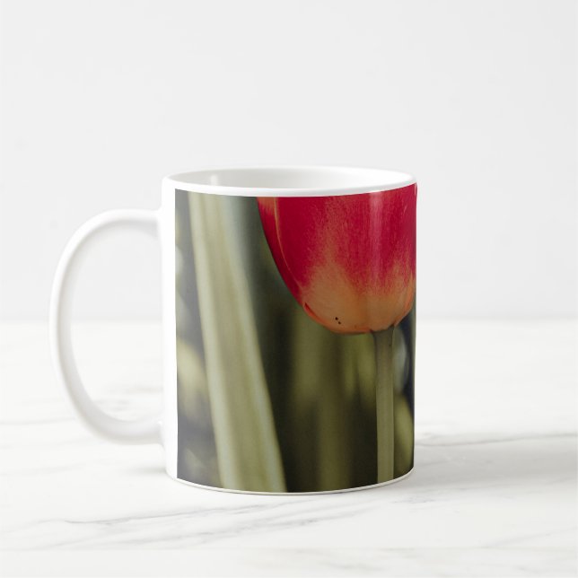 PINK TULIPS IN BLOOM COFFEE MUG (Left)