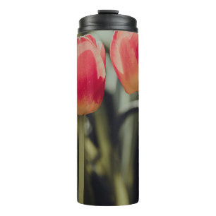 PINK TULIPS IN BLOOM THERMAL TUMBLER