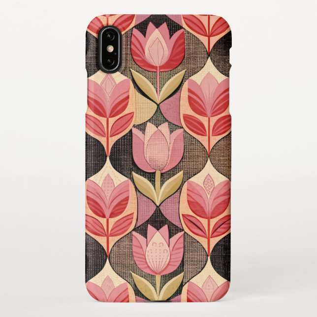 Pink Tulips iPhone Case (Back)