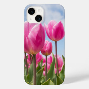 Pink Tulips iPhone Case – Floral Nature Aesthetic