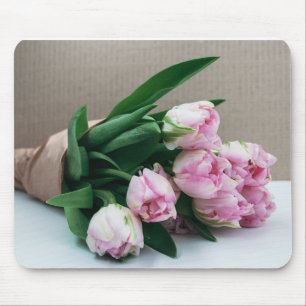 Pink Tulips Mouse Pad