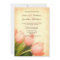 Pink tulips spring wedding invitation
