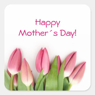Pink tulips sticker