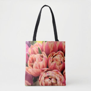 Pink tulips - tote bag