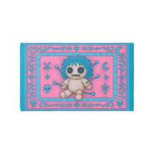 Pink + Turquoise Blue Voodoo Doll rug
