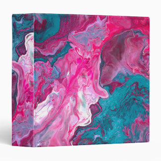 Pink Turquoise Marble Pour Painting Paint Art Binder
