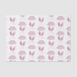 Pink Tutus Ballet Slippers Dance White Tissue Paper