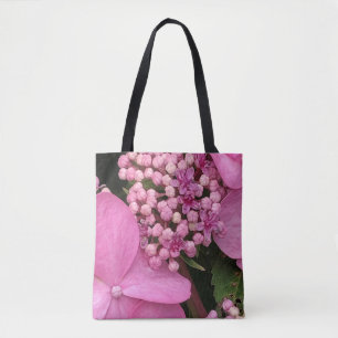Pink Twist-n-Shout Endless Summer Hydrangea Tote Bag