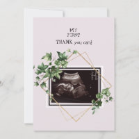 Pink Ultrasound Photo Thank You Baby Point of View