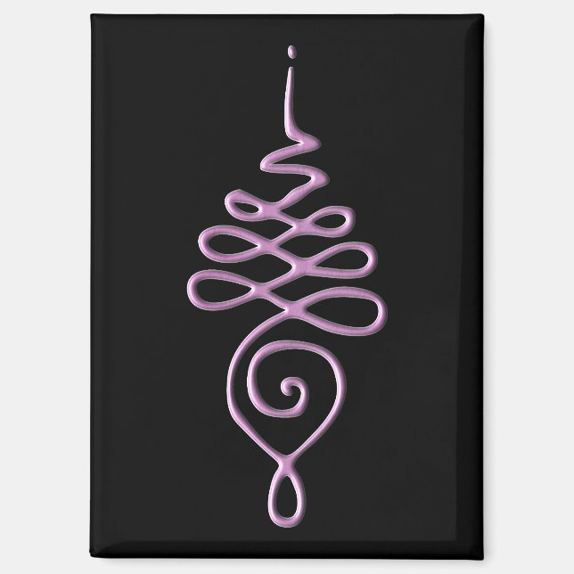 Pink Unalome Magnet (Front)