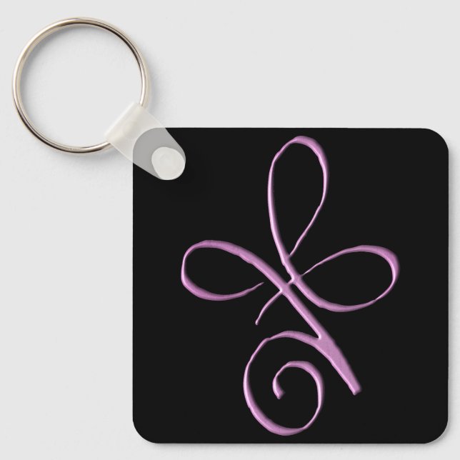 Pink Unconditional Love Keychain (Front)