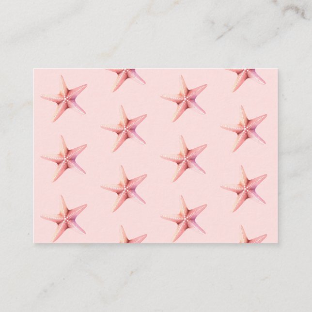 Pink Under the Sea baby Shower Books for Baby Enclosure Card (Back)