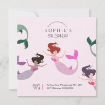 Pink Under the Sea Mermaid Birthday