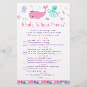 Pink Under The Sea What's In Your Phone Game