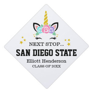 Pink Unicorn College Plans  Graduation Cap Topper