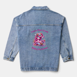 Pink Unicorn Denim Jacket