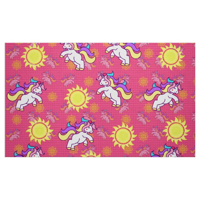 Pink Unicorn Fabric (Fat Quarter)