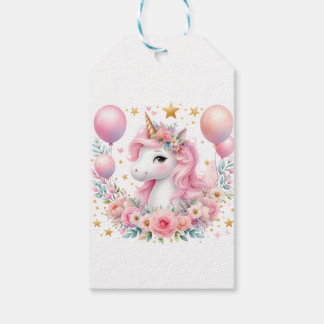 Pink Unicorn  Gift Tags