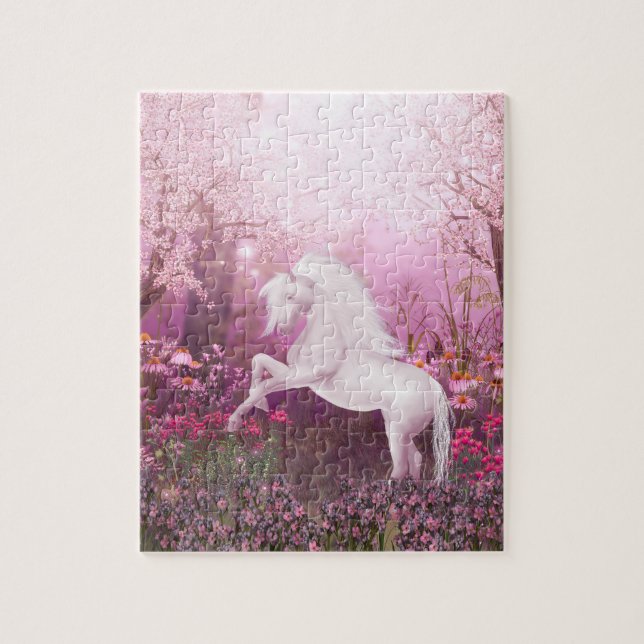 Pink Unicorn Jigsaw Puzzle (Vertical)