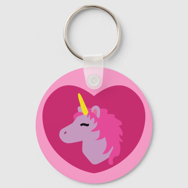 Pink Unicorn Keychain (Front)