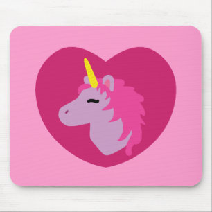 Pink Unicorn Mouse Pad