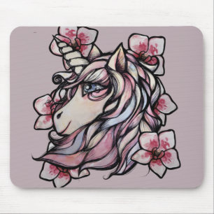Pink Unicorn Orchids art Orchid Unicorns           Mouse Pad