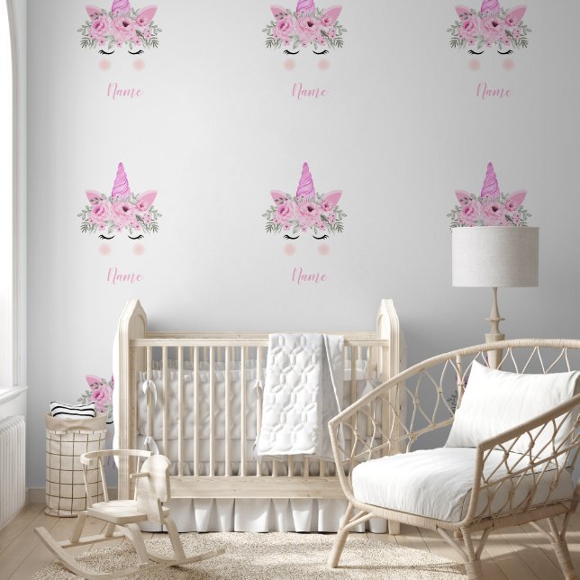 pink Unicorn pattern  Wallpaper (Kids)