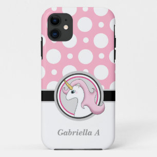 Pink Unicorn Polka Dot iPhone 5 Coque