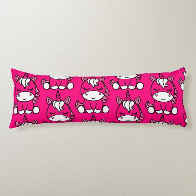 Pink Unicorn Pony Body Pillow (Front)