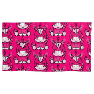 Pink Unicorn Pony Pillowcase