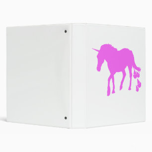 Pink Unicorn Pooping Ice Cream Binder